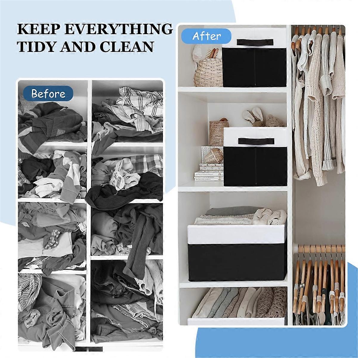 Wardrobe Storage Basket Bathroom Organizer Handle/Laundry Organizer