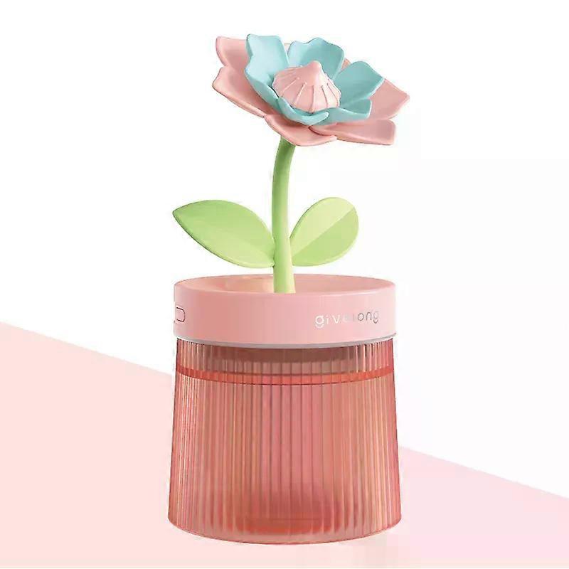 Humidifier Portable USB Ultrasonic Colorful Cup Aroma Diffuser Cool Mist Maker Flower Air Humidifier Purifier With Light