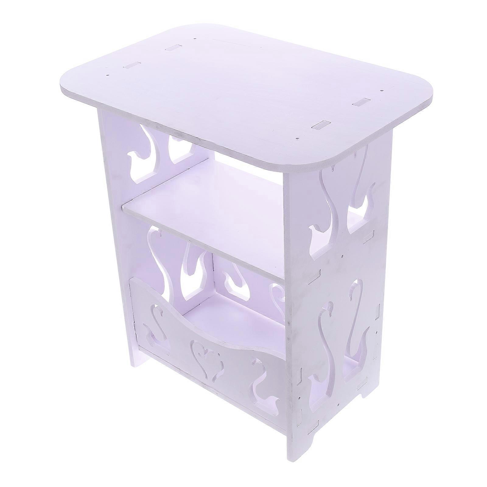 Bedside Table for Home Bedroom Bed Side Table White Furniture