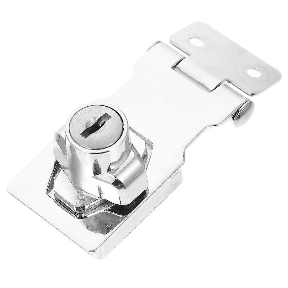 2Pcs Keyed Hasp Locks Cabinet Lock for Security Made of Stainless Steel