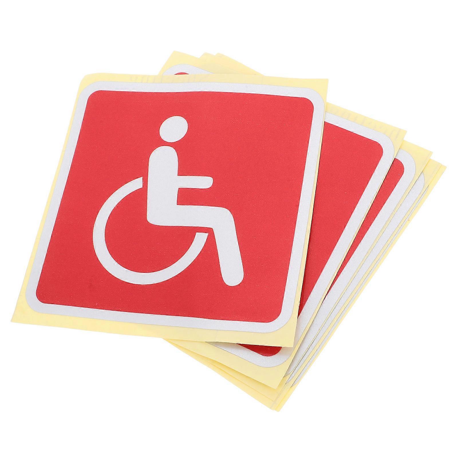 Handicap Stickers for Disabled Wheelchair Identification 8Pcs