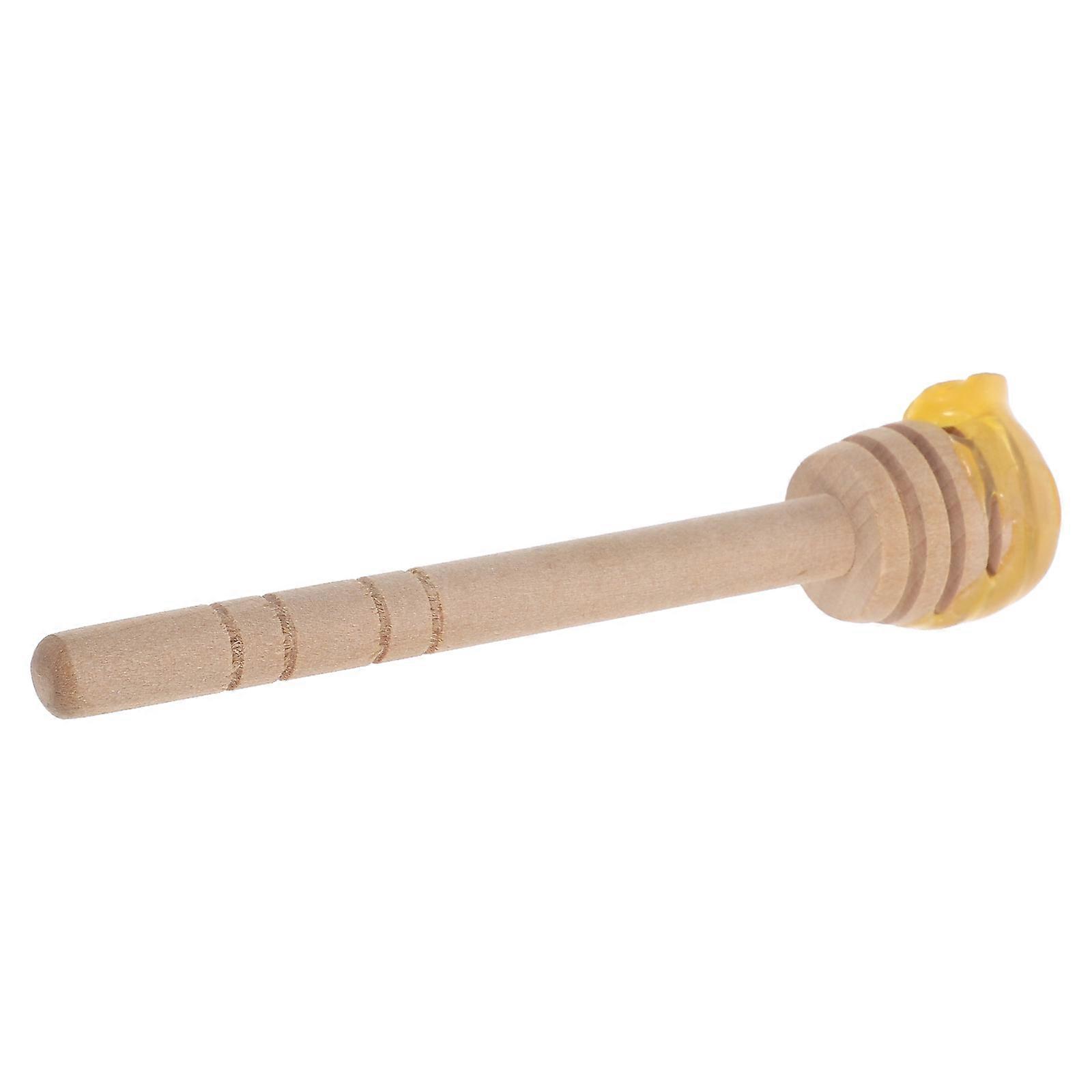 Honey and Syrup Dippers Wooden Stirrer Sticks for Honey Light Yellow