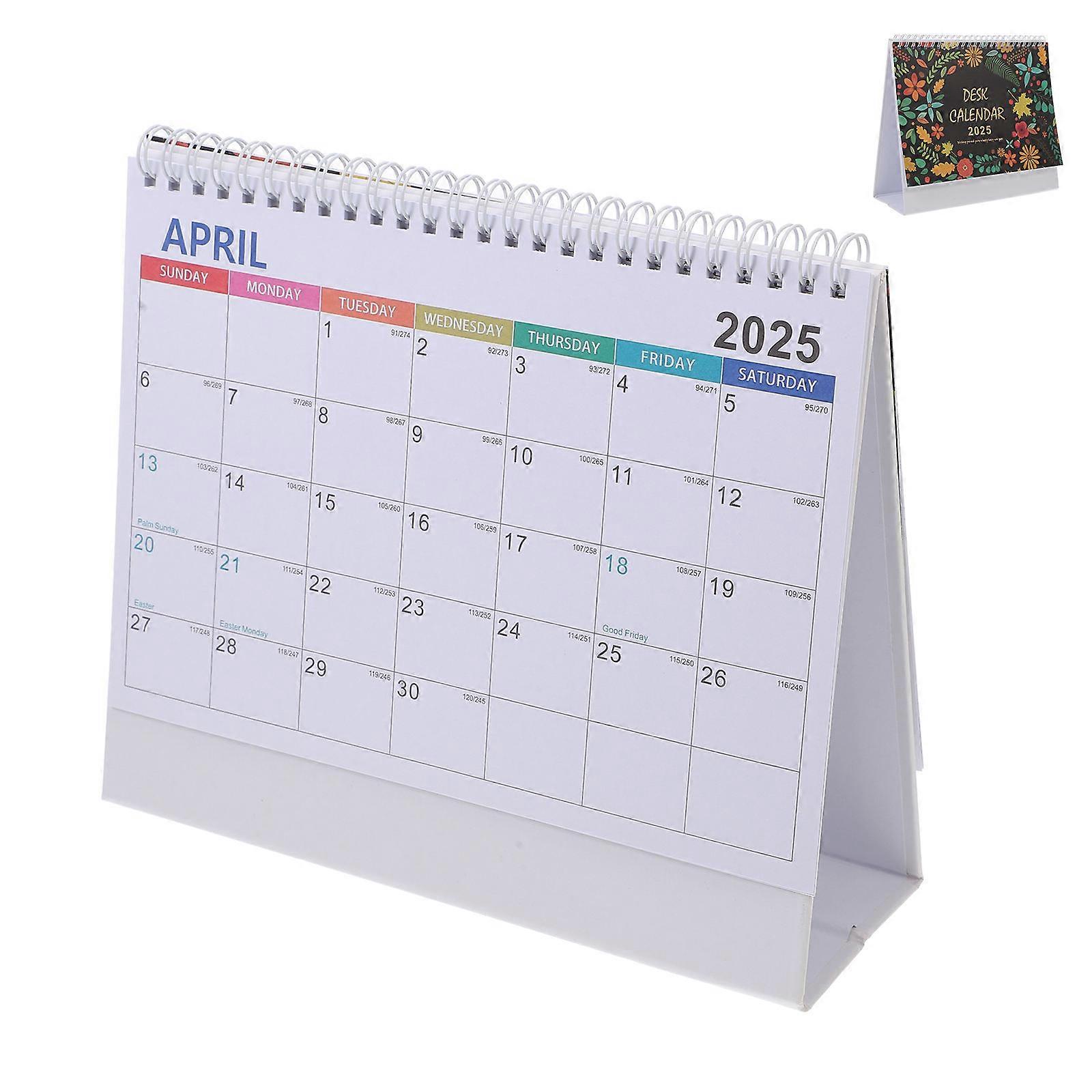 Freestanding Monthly Calendar For Teachers And Working Professionals In 2025 With Stylish Design And Ample Writing Space Available In 4Pcs