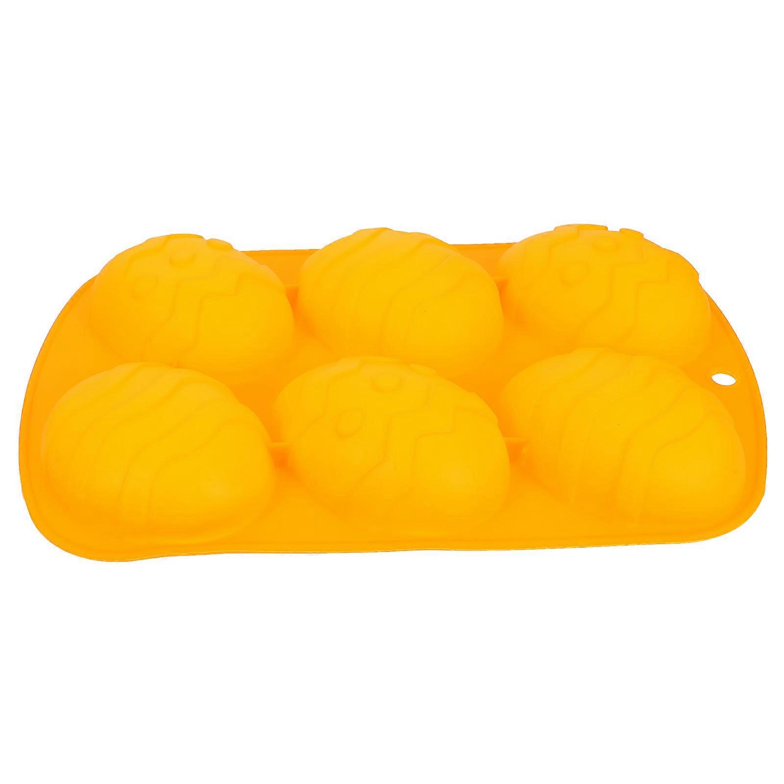 Silicone Cake Mold 2Pcs Easter Theme Egg Shaped For Home Users Ideal For Baking High Temperature 10.41X6.48inch