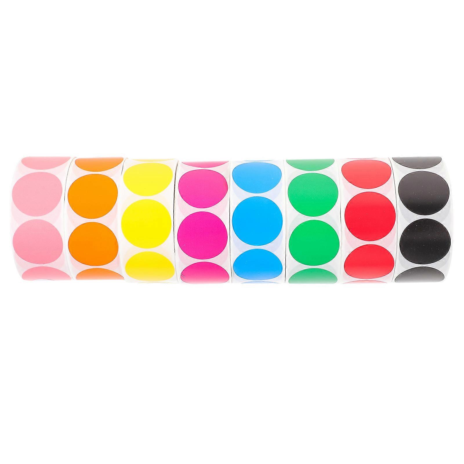 Colorful Dot Stickers Labels For Home Office Storage Organization Multi Self-Adhesive 24 Rolls