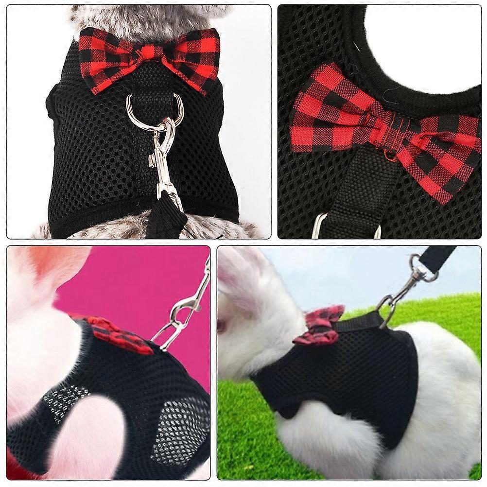 Durable Dog Pulling Strap Harness For Safe Outdoor Use Black Mesh Material 1 Set