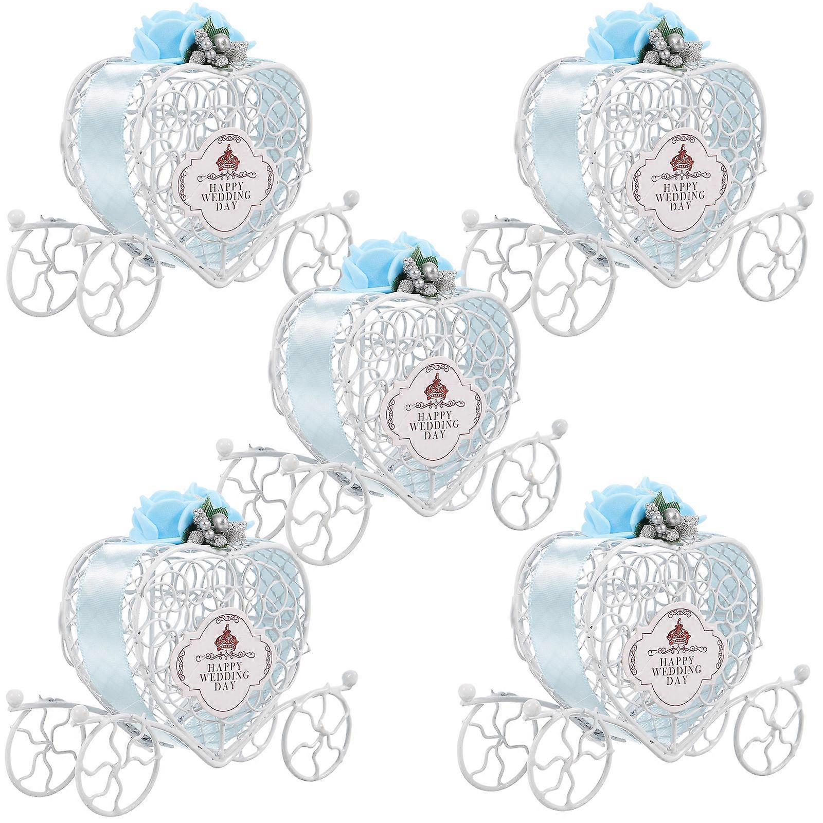 Blue Candy Box for Wedding Creative Wedding Candy Boxes 15Pcs