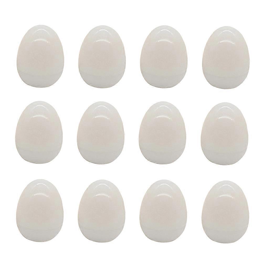 White Egg Candle Light for Party 36Pcs Egg Shaped Flameless Tealights