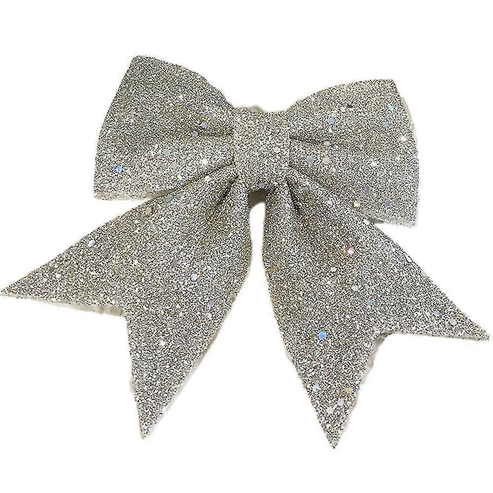 2/10st Glitter Stora rosetter Julgran Bowknot Hängande prydnader Presentpresent Juldekor