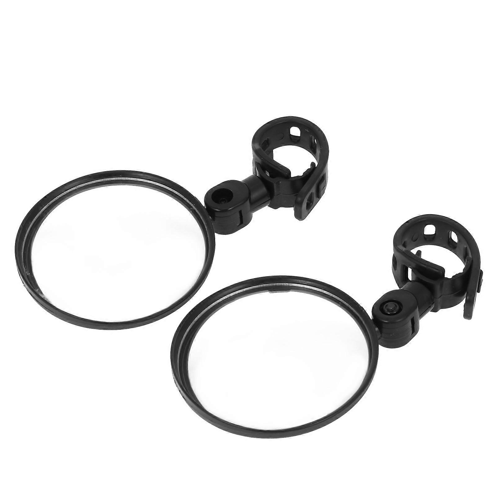 Black Bike Rearview Mirror for Handlebar 6Pcs Adjustable Quick Release