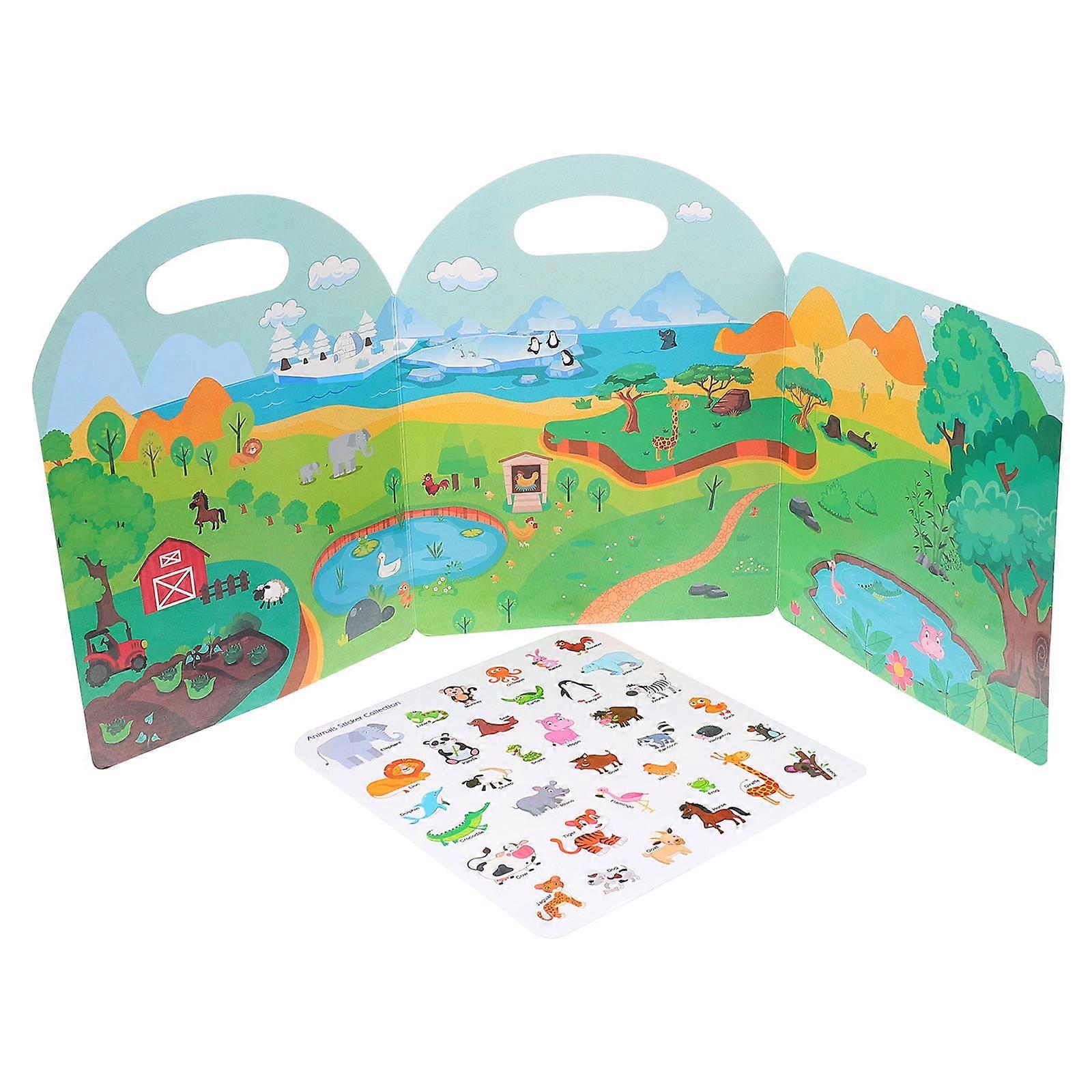 Educational Sticker Book for Kids Early Learning Cognitive Development
