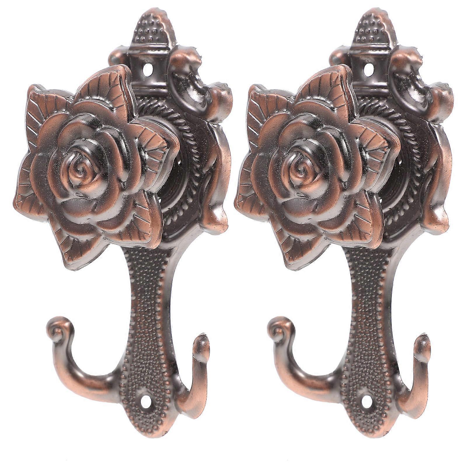 Rustic Decorative Hooks for Bathroom 4Sets of Wall Mounted Coat Hooks