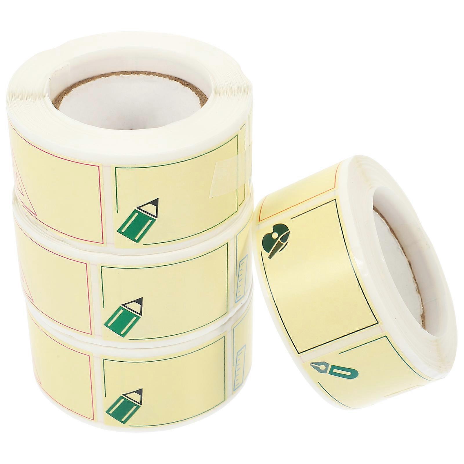 Self-Adhesive Name Tags Cartoon Name Label Stickers for Note 20 Rolls