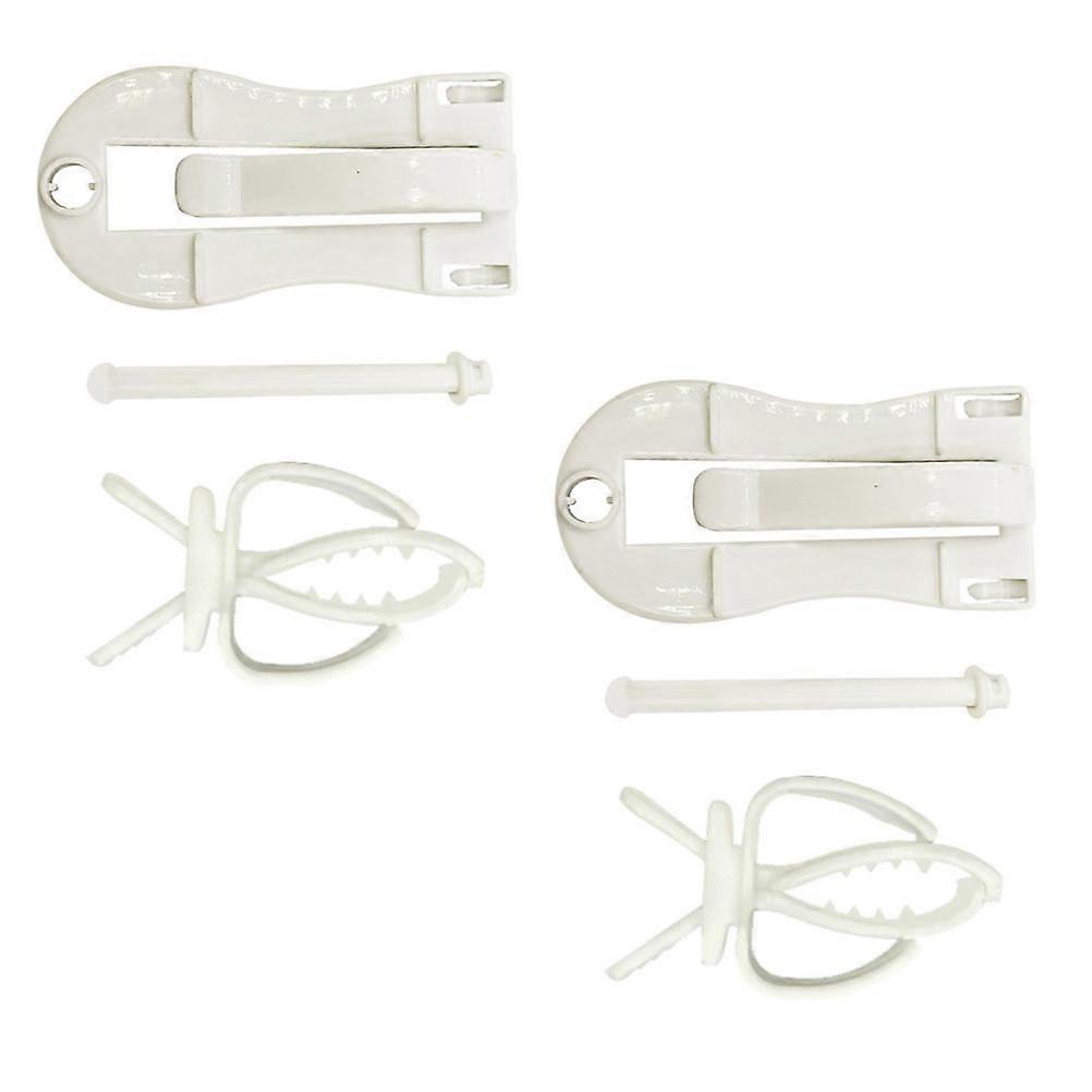 White Parrot Vegetable Clip for Bird Cage Supply Multi-Functional 4Pcs
