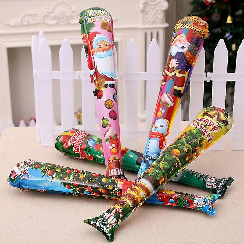 Christmas decorations children's gifts shake stick inflatable stick Christmas children's automatic inflatable Christmas element random pattern