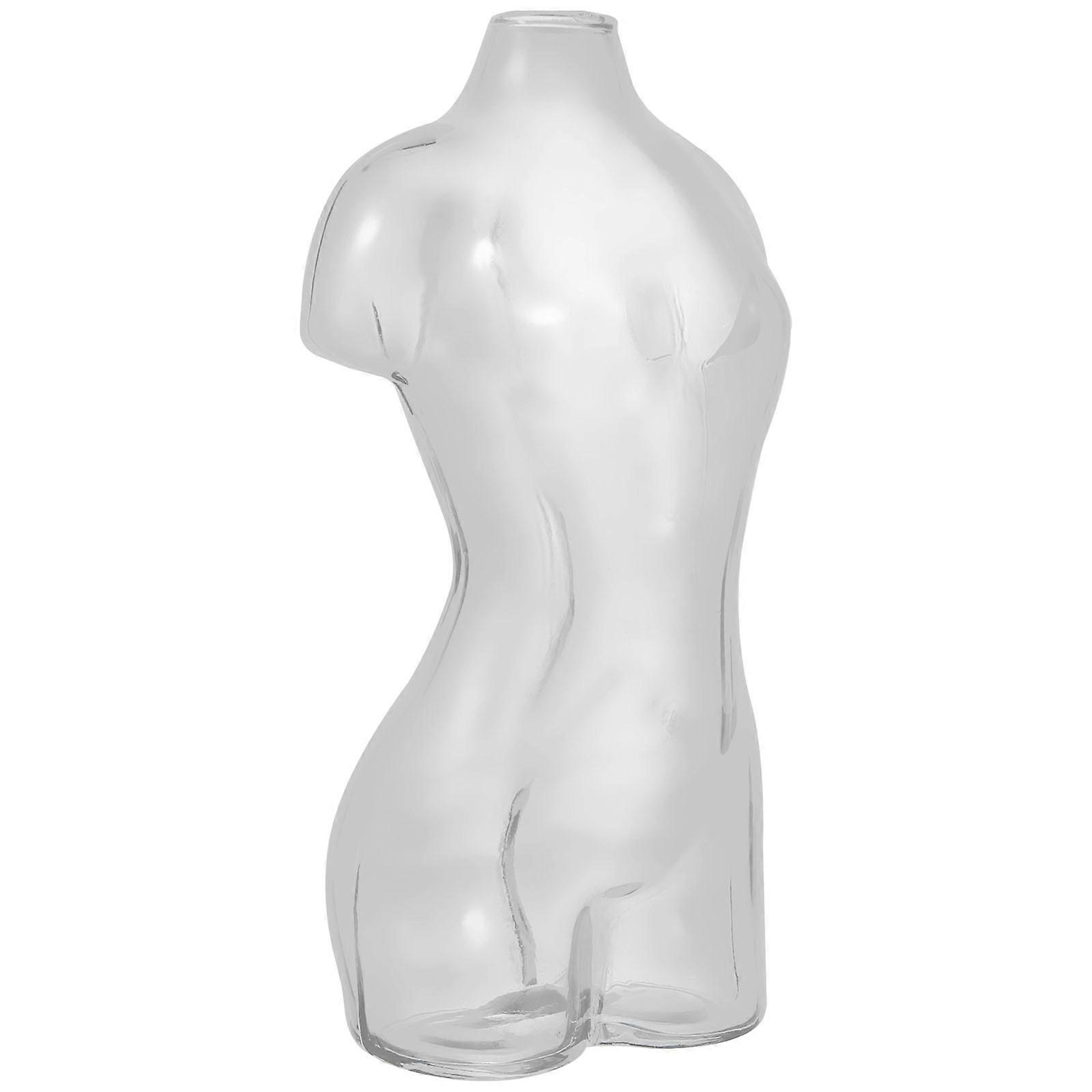 Novelty Glass Body Shape Drinking Cup for Drinking Use White Glass