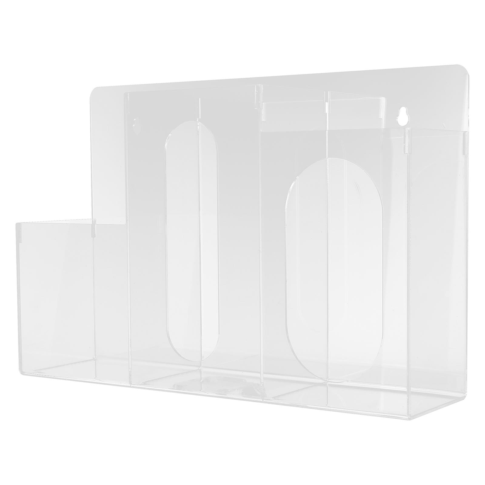 Transparent Acrylic Tissue Box for Storage 2Pcs Desktop Storage Holder