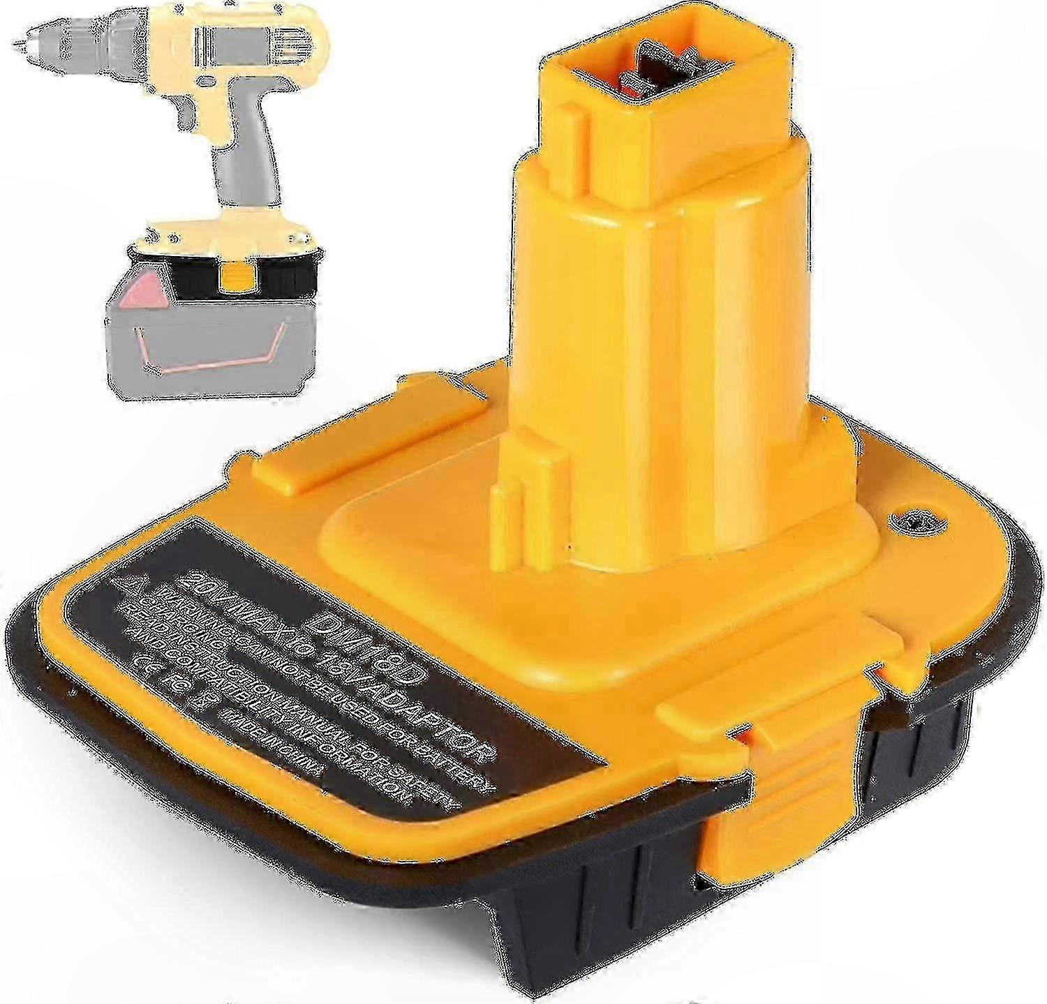 Dewalt 20V/18V to Milwaukee M18 Battery Adapter with USB Charging Port