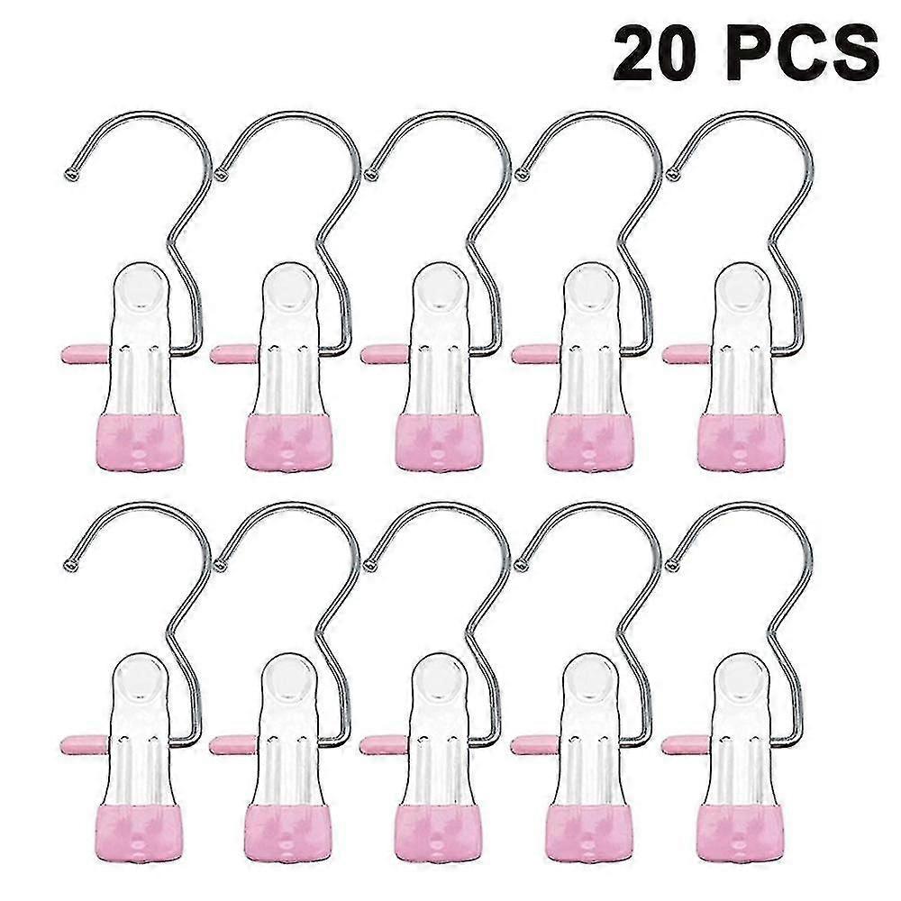 20 Pieces Clamp Hooks Boot Hanger Trouser Hangers Clothes Hanger