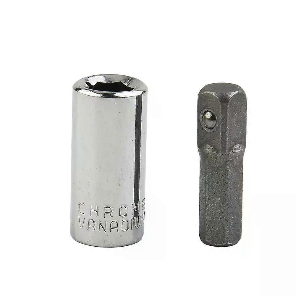 1/4 Square Drive To 1/4 Hex Shank Impact Socket+1/4 Drill Socket Adapter Holder Impact Socket Conversion Adapter Tool