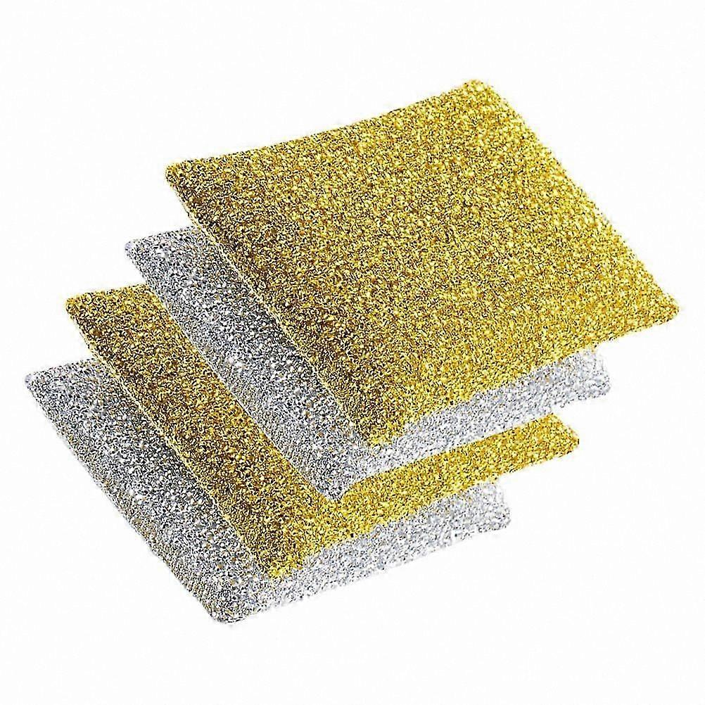 Reusable Cleaning Sponges with Glitter for Stain Removal and Household Tasks
