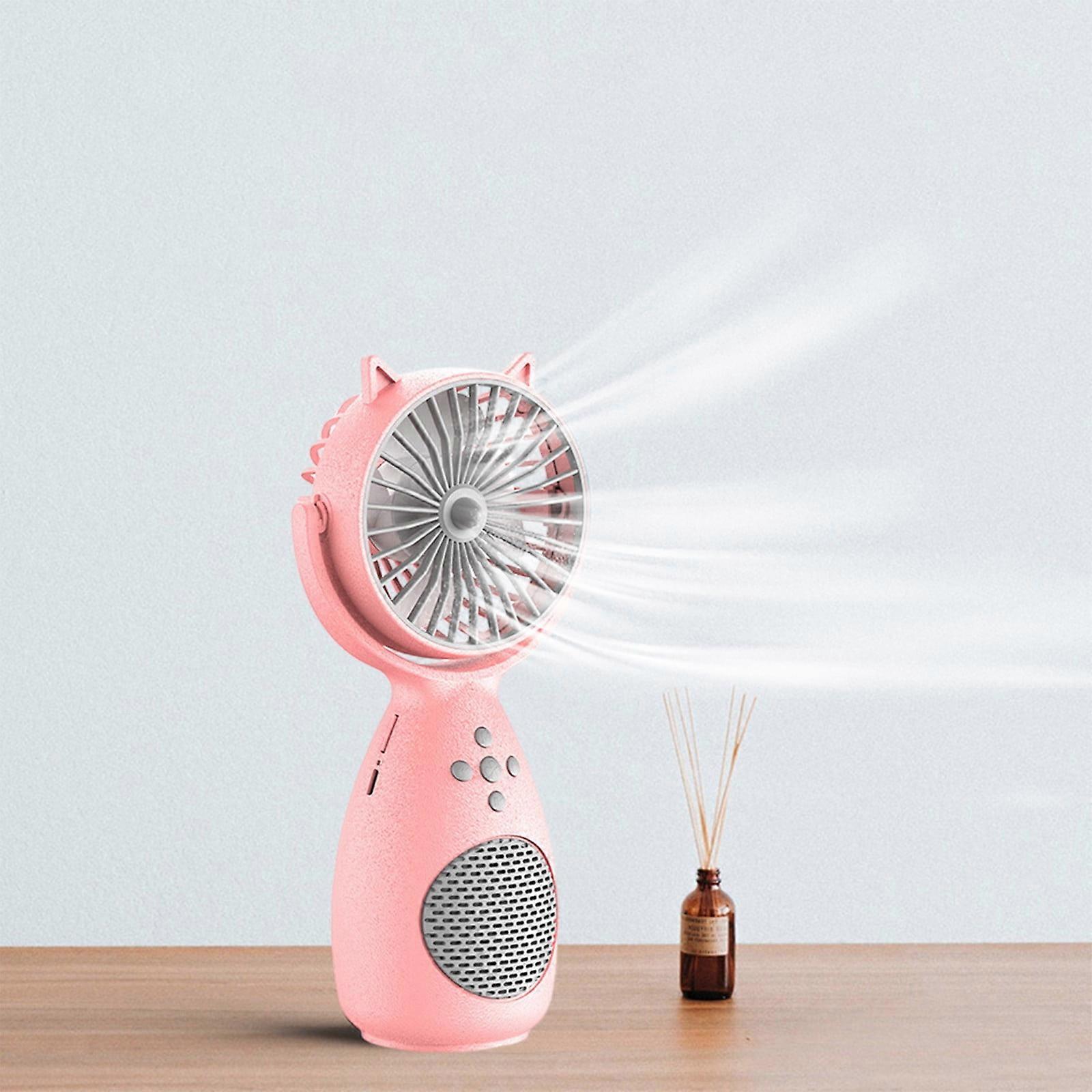 Back to School Portable Handheld Mini Multifunctional Small Fan Bluetooth Speaker Integrated Household Dormitory Silent Small Fan BT16 Clearance!