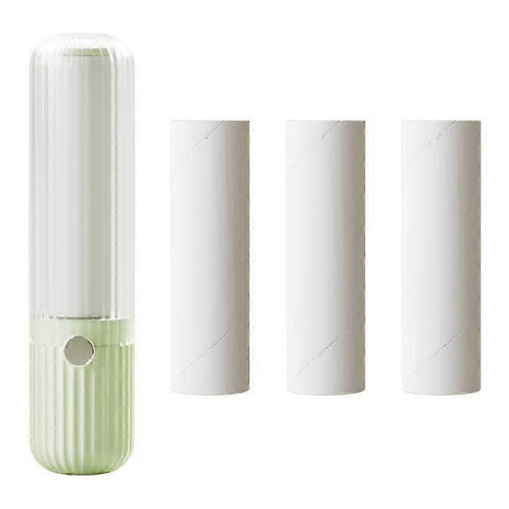 Compact Lint Roller with Replacement Paper - Portable Mini Sticky Roller for Travel and Everyday Use
