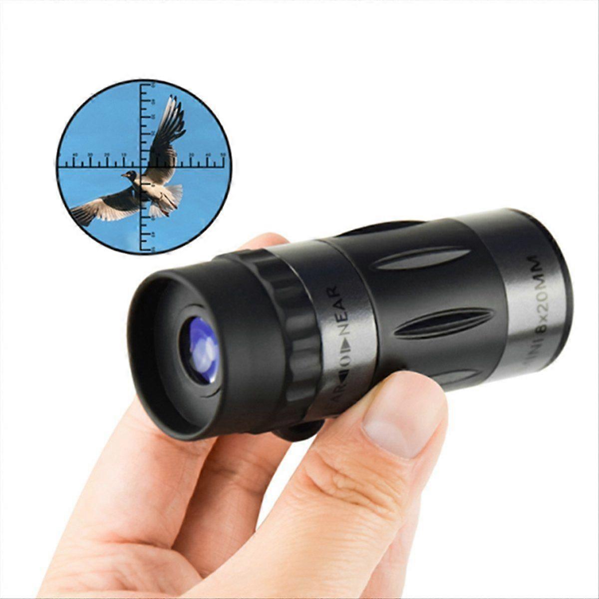 Compact 8x20 Monocular Telescope - Portable High-Definition Scope