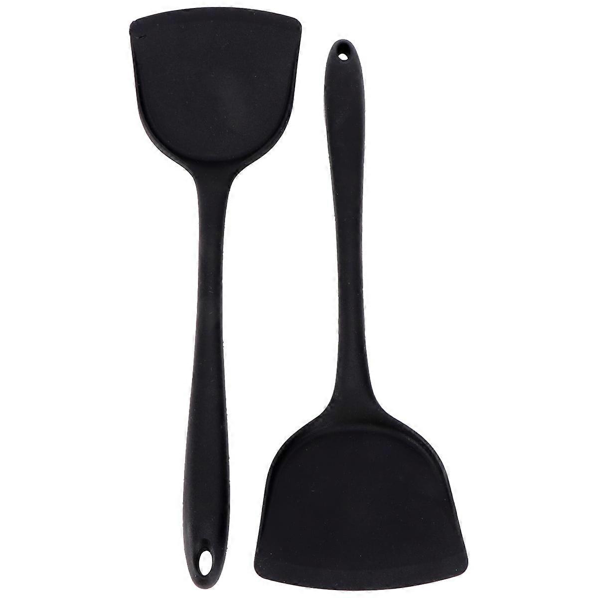 2 Pcs Silicone Scraper for Cooking Tunner Spatula Non Stick