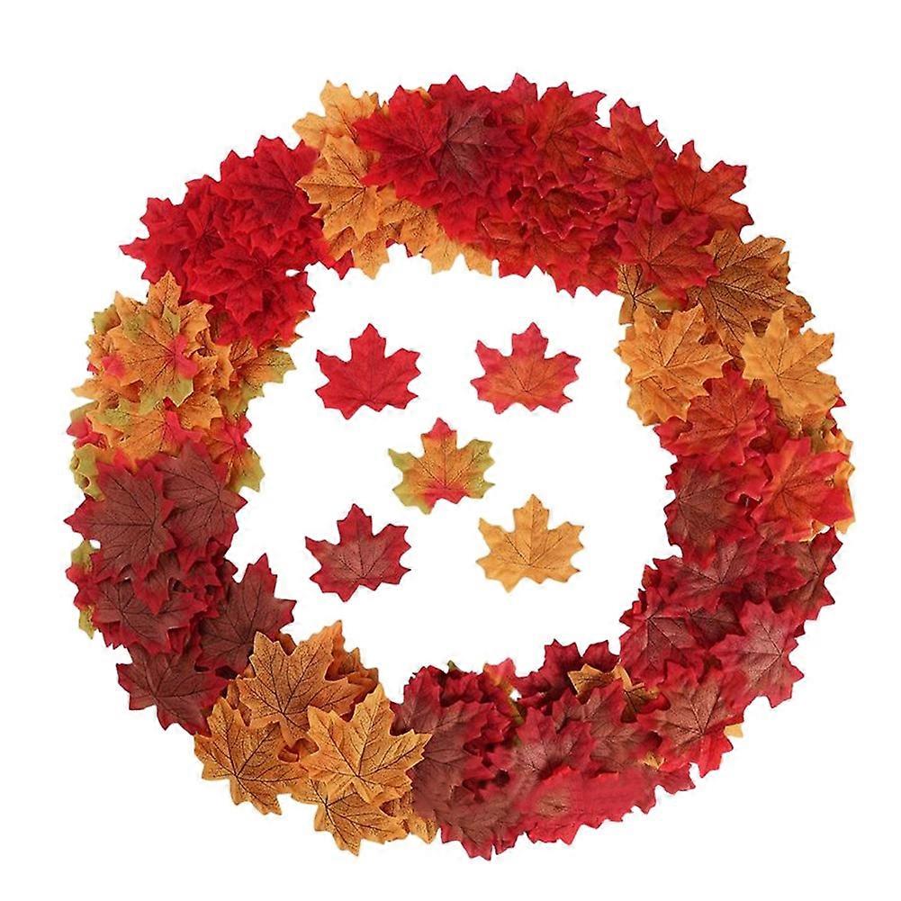 Artificial Maple Leaf Simulation Decoration Silk Maple Leaf 