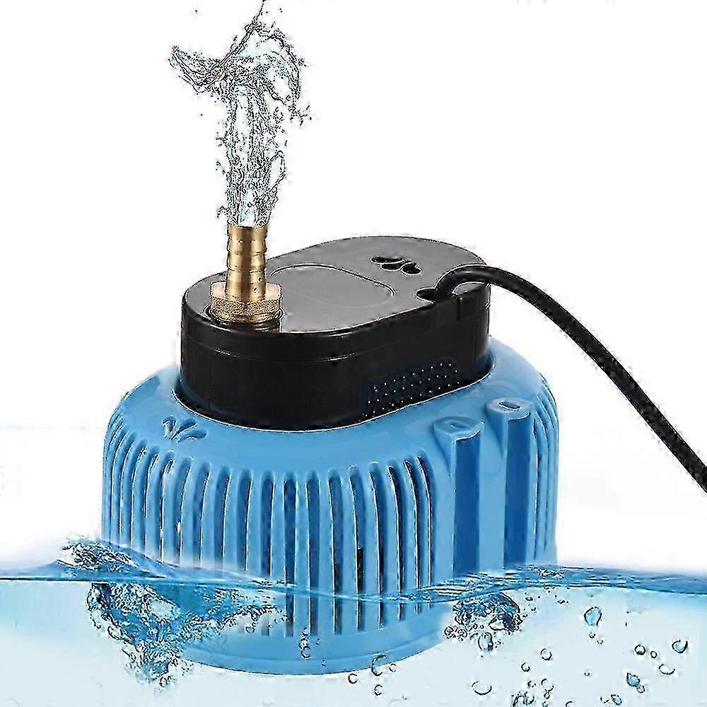 Optimized Pool Cover Above Ground Sump Pump - 75w, 2000l/h for Efficient Water Removal with 3 Adapters & 16ft Hose