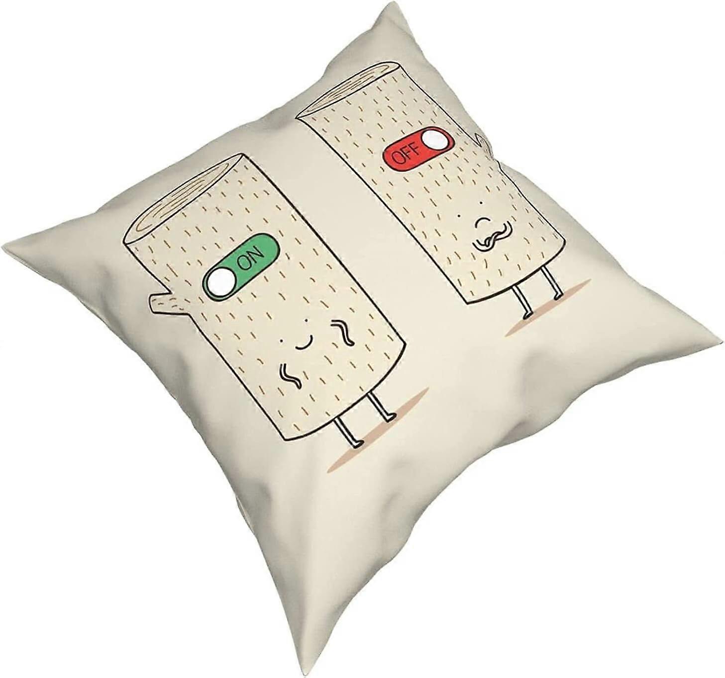 y286ログオンとログオフバラエティフェイスタオル枕カバーファッションスクエア枕カバークッションカバー装飾スロー枕カバー18x18インチ45×45センチメートル-TB1786