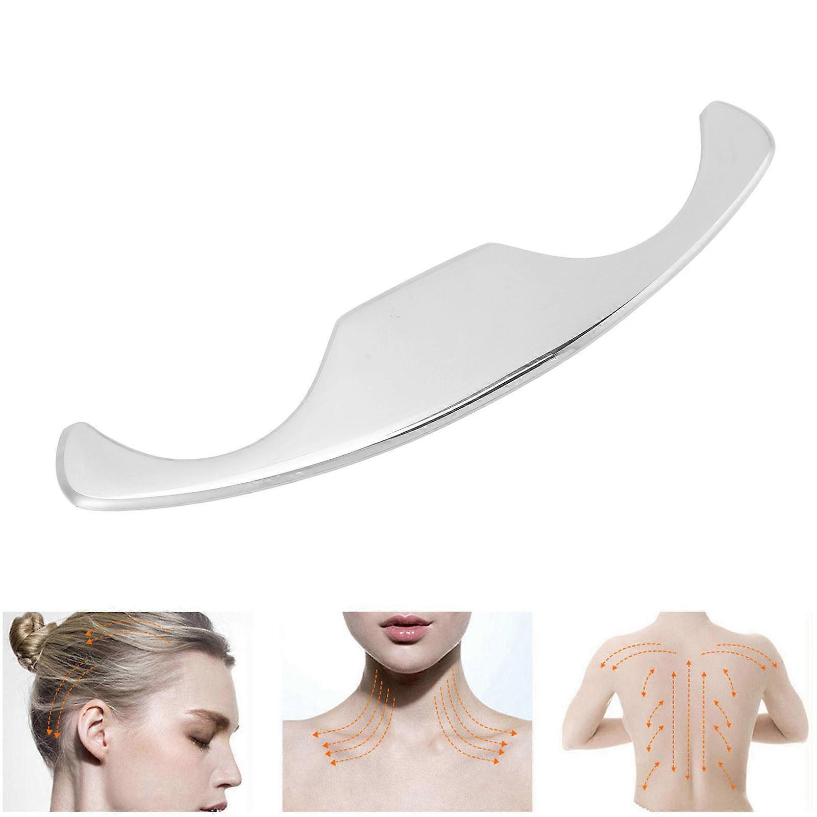 Muscle Scraper Massage Tool Stainless Steel Scraping Board Physical Relaxation Muscle Scraping Tool for Neck Shoulder Back Legs Arms 