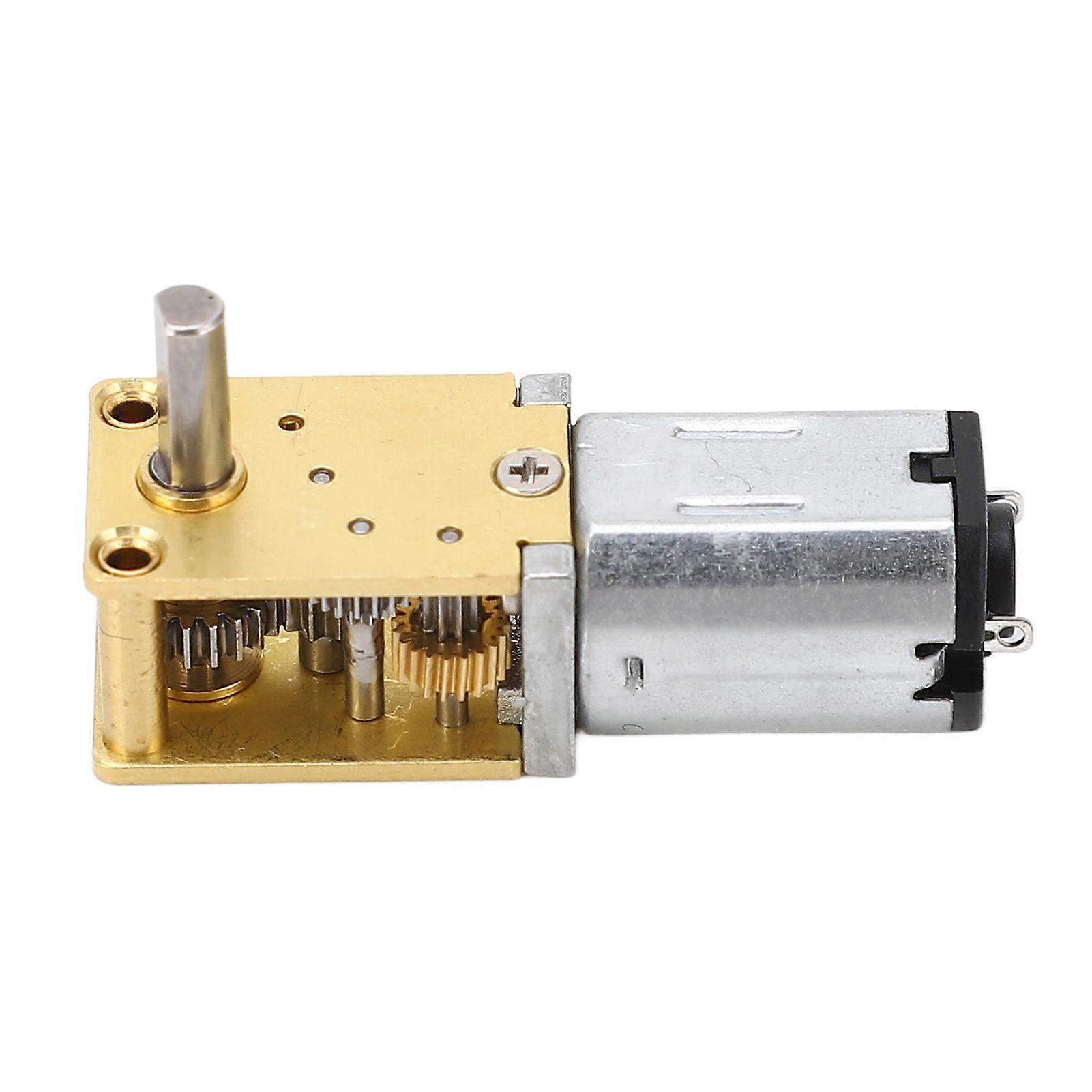 12V DC Worm Gear Motor Strong Bearing Large Torsion Low Noise Single Shaft Reduction Motor with Base for Ovens Robot 16RPM 