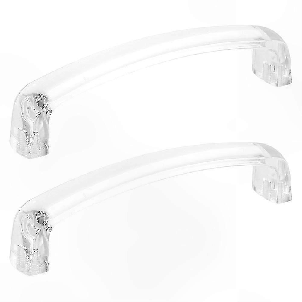 Clear Acrylic Drawer Pulls for Home Cabinets 4-Pack Handles