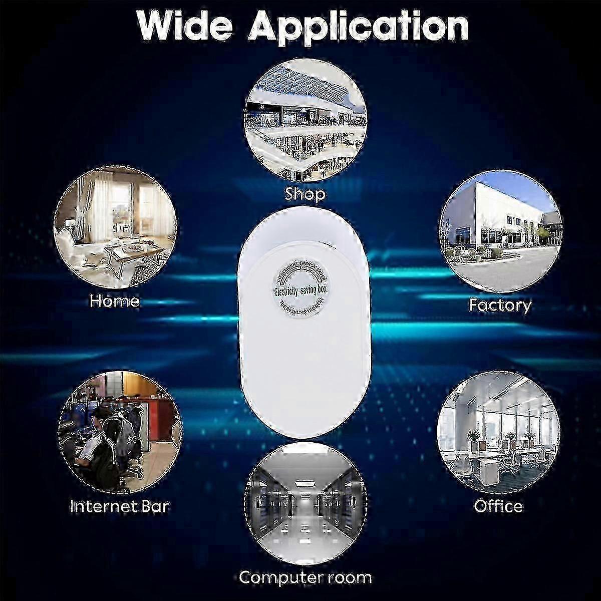Power Saver 90V-250V Power Energy Saver Socket Power Factor Power Saver Home Power Saver with EU Pl DS