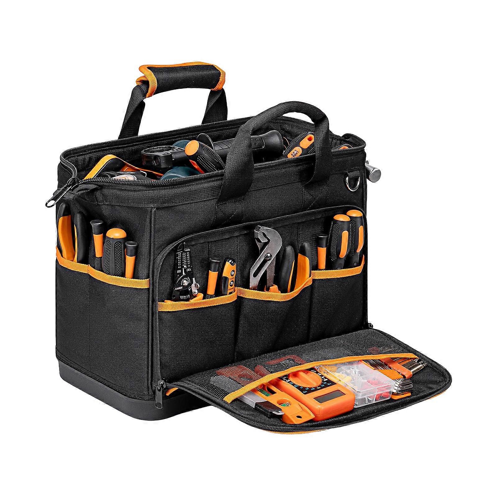Portable Tool Bag for Men Wide Opening Tool Storage Tool Organizer Bag for Tool Storage Handbag for Screwdriver Multicolor