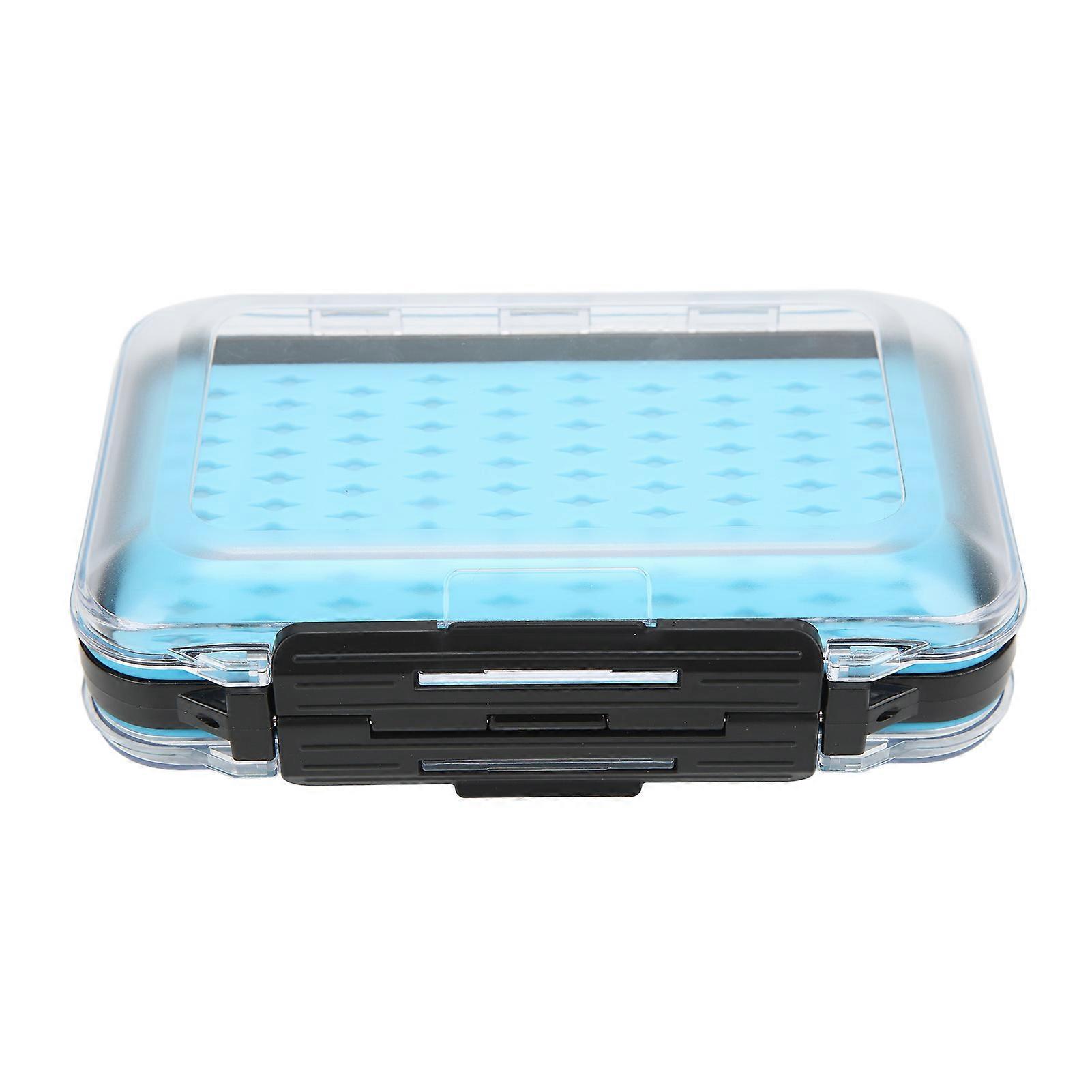 Fly Box διαφανές διπλής όψης φορητό ABS ανθεκτικό στην κρούση αδιάβροχο κιβώτιο εργαλείων δολωμάτων σιλικόνης για την αλιεία