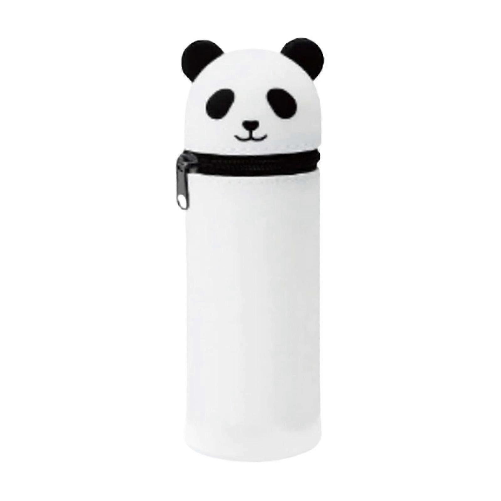 Retractable Silicone Pencil Case Multi-color Optional Standing Design Soft Storage for Office Stationery