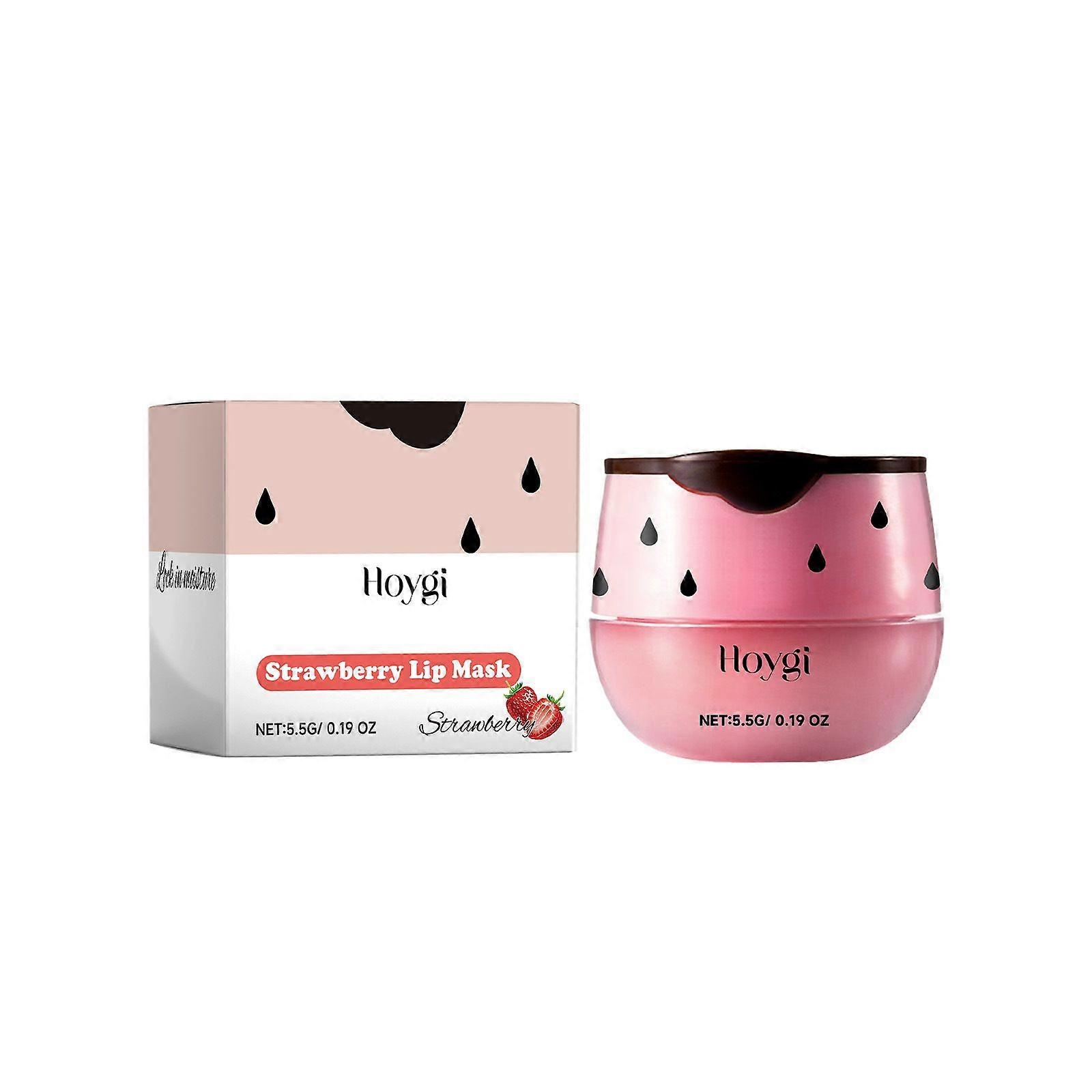 Strawberry Lip Mask Contains Strawberry Fruit Extract, Vitamin E