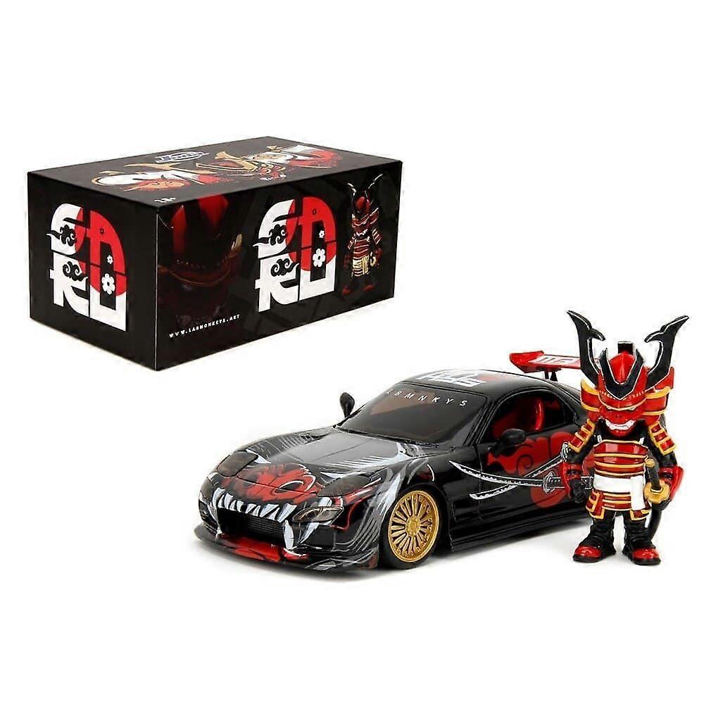 1992 Mazda RX-7 with Saru Figure 1:24 Scale Lab Monkeys Jada 35668