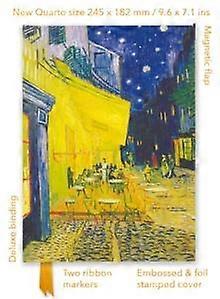Vincent Van Gogh Cafe Terrace Foiled Quarto Journal by Flame Tree Publishing Notebook blank book Book