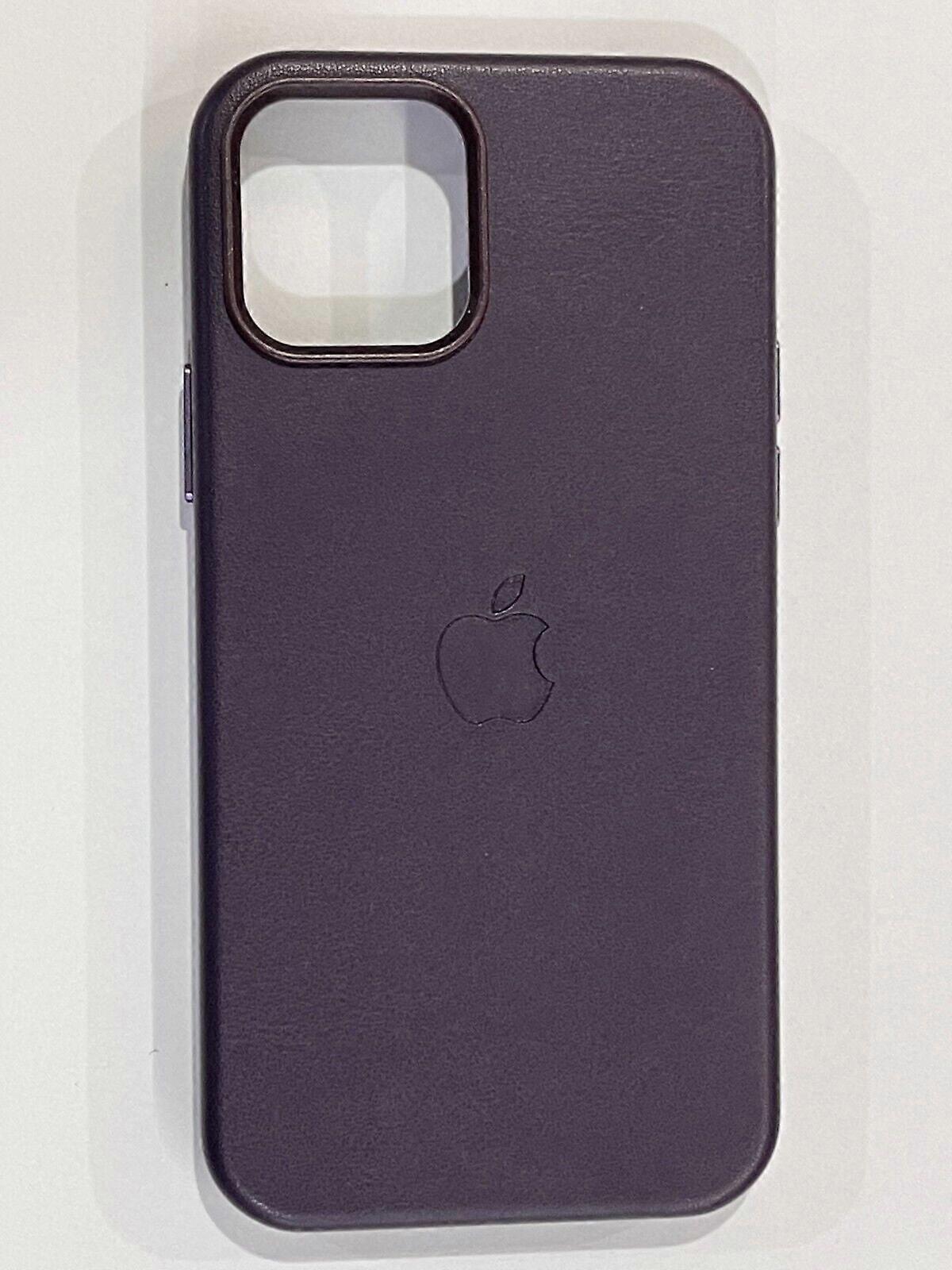 For compatible with iPhone 12/ 12 Pro Max Official Leather Phone Case with MagSafe