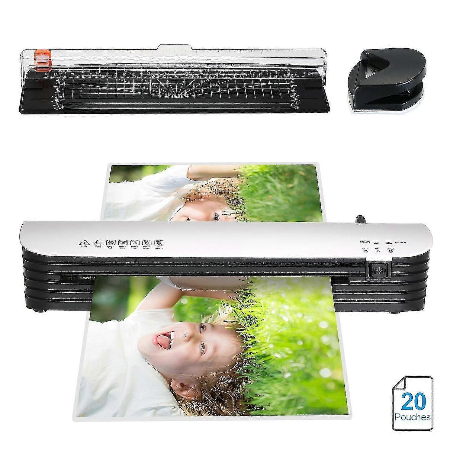SL299 Laminator Machine Set A4 Size Hot and Cold Lamination 2 Roller System with 20 Laminating Pouch jn