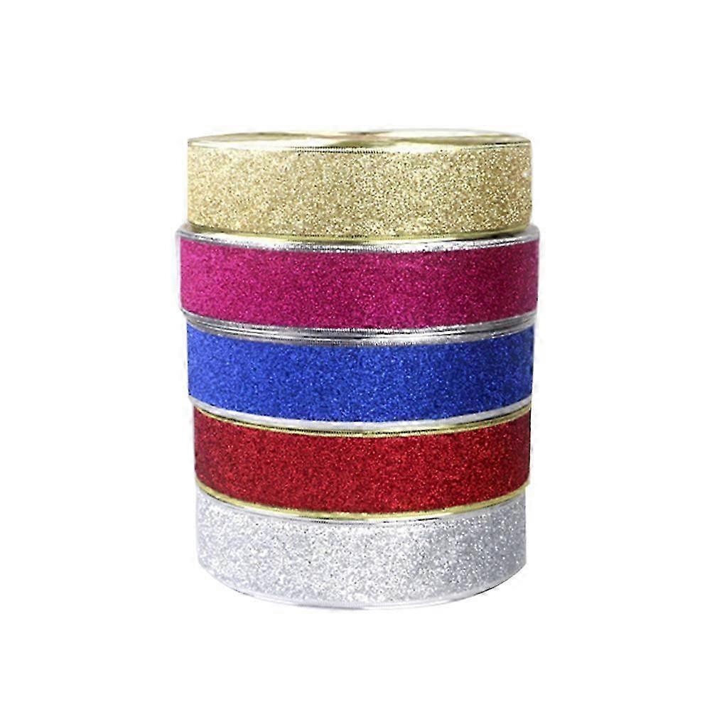 Present Ribbon 10Pcs Shiny Decorative Ribbons Assorted Color Suitable For Birthday Party Christmas Tree And