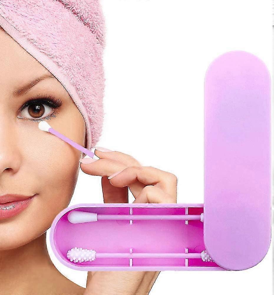 Reusable Double Sided Eco-friendly Cotton Swab With Storage Case