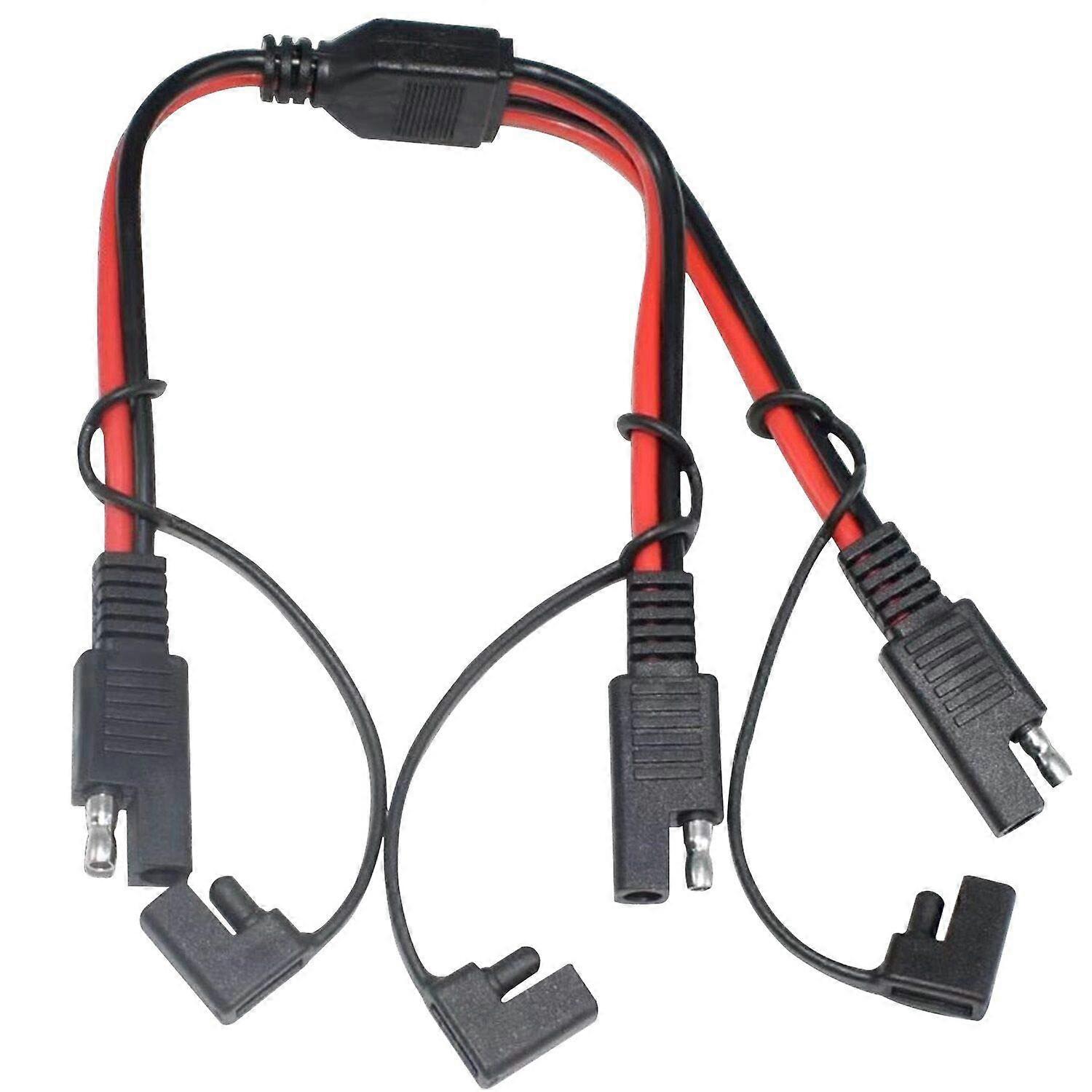 SAE Splitter Adapter 14AWG SAE DC Power Automotive Connector Cable Y Splitter 1 to 2 SAE Extension C