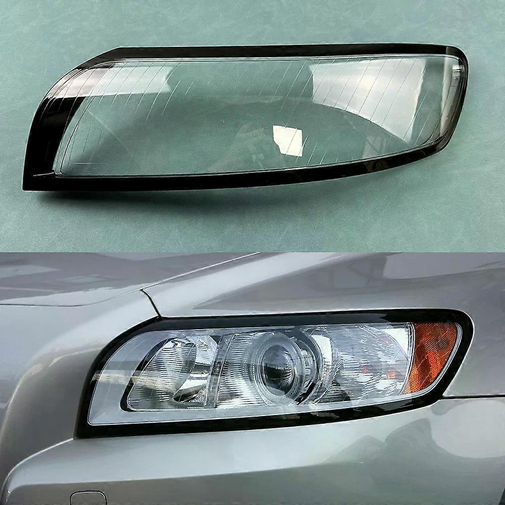 For Volvo S40 2007-2012 Headlight Cover Lens Transparent Lamp Shell Lampcover Plexiglass Replace The Original Lampshade