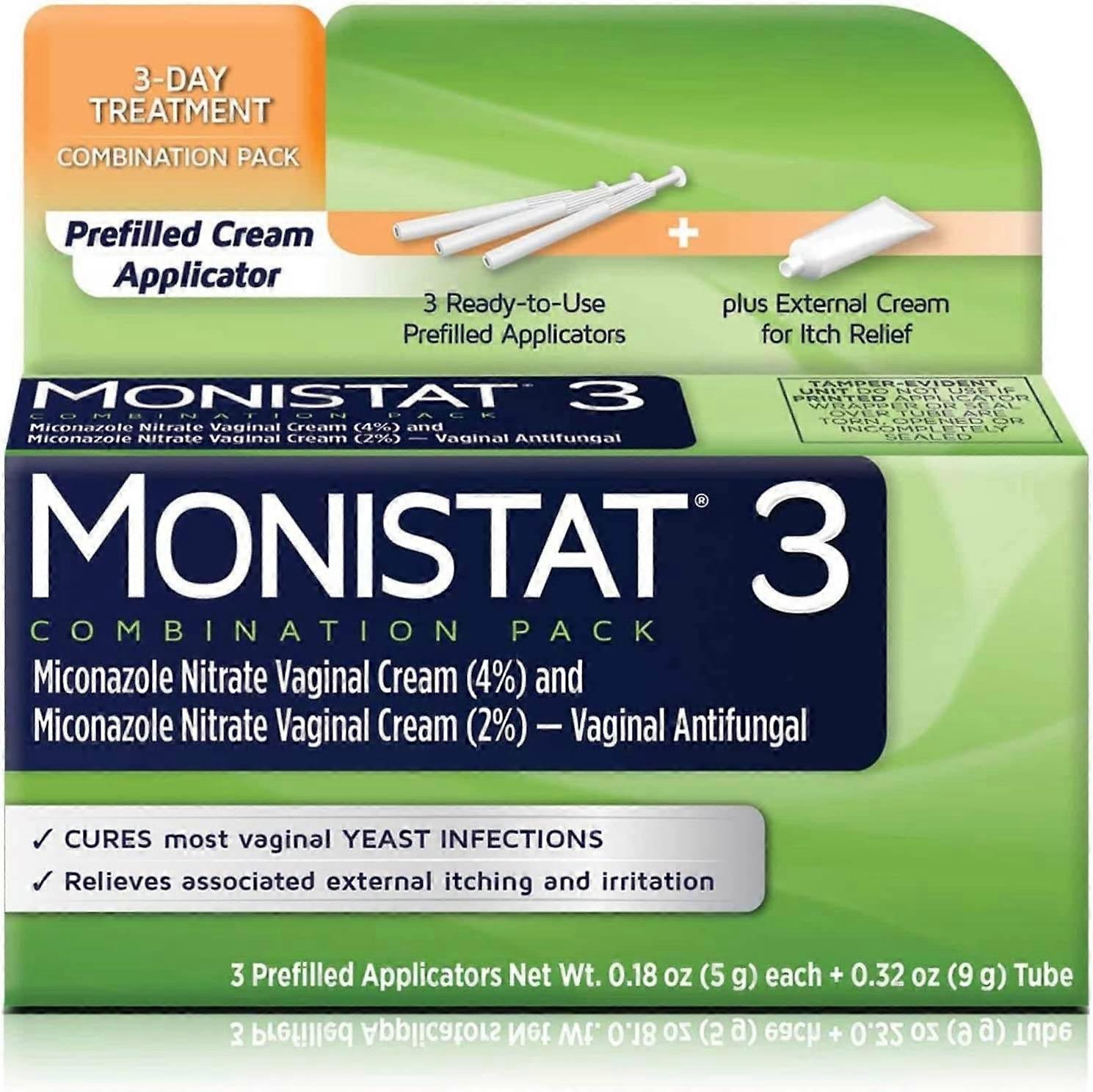 Monistat 3 Cream Prefilled Applicator, 3 Ea