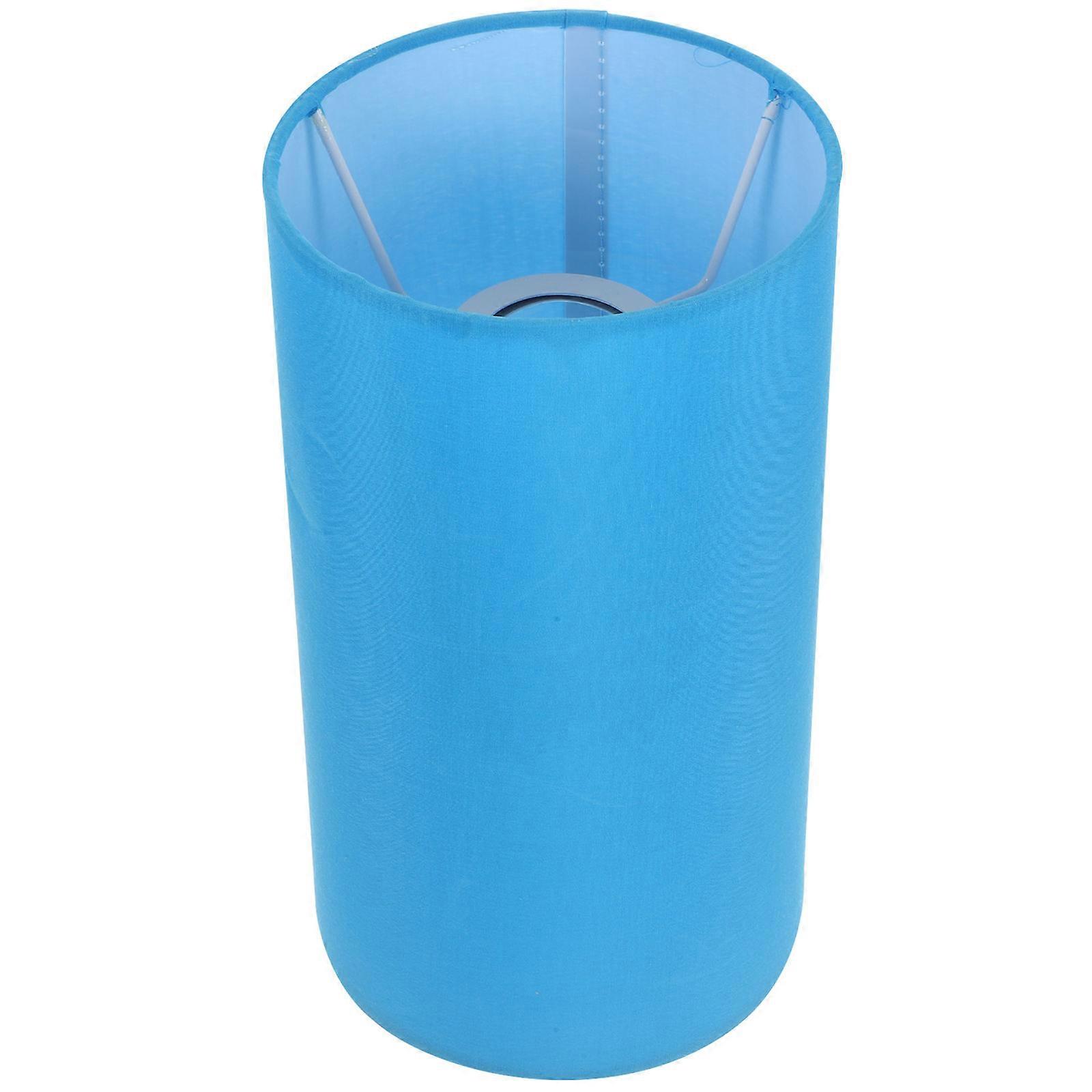 Blue Linen Replacement Lamp Shade for Desk Lamp with Easy Installation